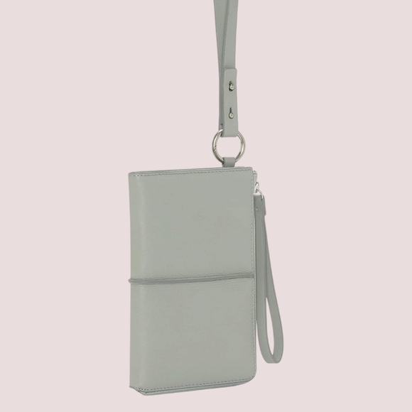 Lucky Brand Leather Convertible 3-in-1 Roze Bag in Mint Green - Picture 1 of 9